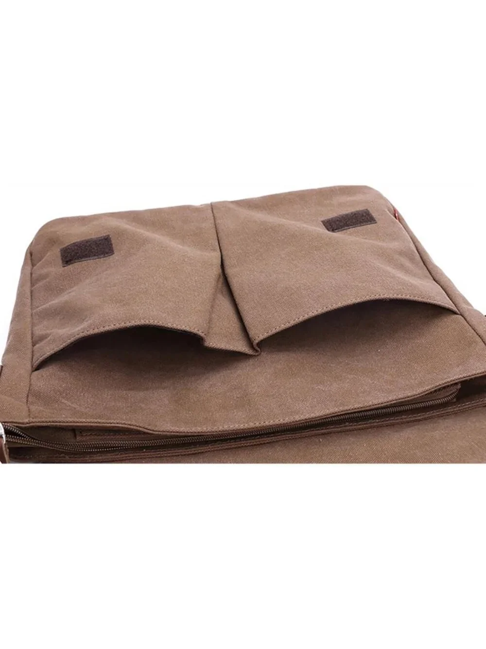 Vintage Canvas Messenger Bag | Unisex Travel Crossbody Satchel for 14